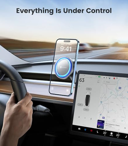 VICSEED Tesla Phone Mount for Model 3/Y,[Strongest Magnet] Car Phone Holder - color: Quicksilver