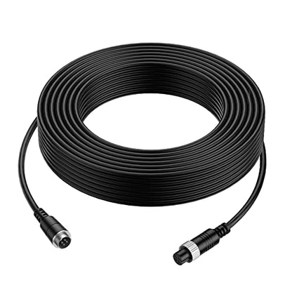 EKYLIN 32FT 10M Car Video 4-Pin Aviation Extension Cable for CCTV Rearview Camera Truck Trailer Camper Bus Vehicle Backup Monitor System Waterproof Shockproof - size: 32 ft