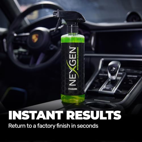Nexgen Interior Cleaner (16oz) - UV Protection & Residue-Free Professional Finish - On-The-Go Car Detailing - Car Cleaning Supplies - for Leather, Dash, Glass & Upholstery
