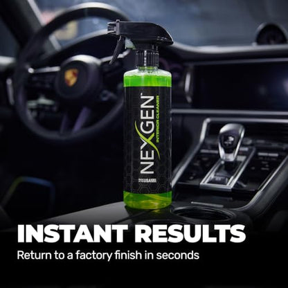 Nexgen Interior Cleaner (16oz) - UV Protection & Residue-Free Professional Finish - On-The-Go Car Detailing - Car Cleaning Supplies - for Leather, Dash, Glass & Upholstery