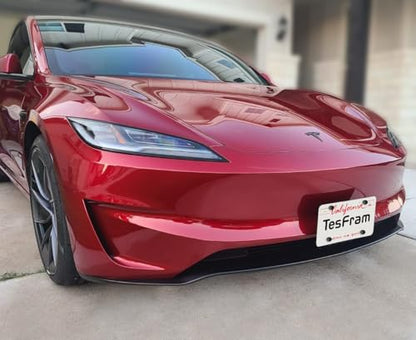 2026 Performance Model 3 Front License Plate Holder - No Block Camera Visibility, Bumper Paint-Safe, No Drill License Plate Mounting Kit with Anti-Theft Features - size: 2026 Performance Model 3