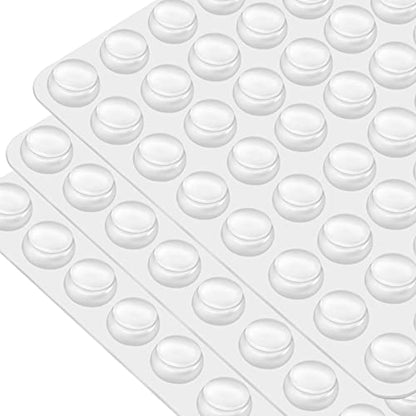 CHUNZEXI 320 PCS Clear Cabinet Door Bumpers, 1/2 Inch Round Rubber Pads - size: 320 PCS ½"（12.7mmx3.5mm）