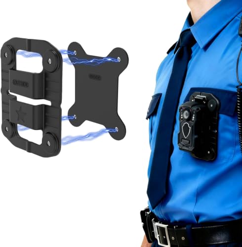 Body Camera Mount,Universal Strong Magnet Cam Holder Stick to Clothes Prevent Moving,Compatible with All Police Camera Models