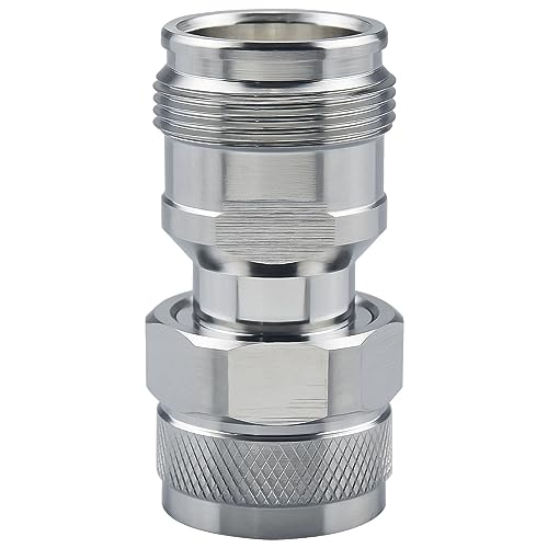 onelinkmore 4.3/10 Mini DIN Connector Female to N Male Adapter Teflon 0-6GHz Connector Adapter - size: 4.3/10 Mini DIN Female to N Male