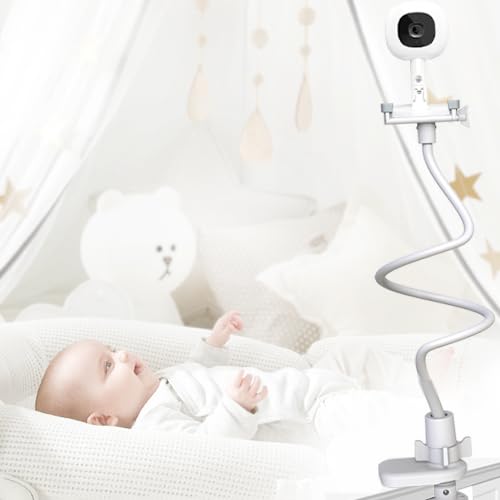 Baby Monitor Mount Holder Compatible with Momcozy,Nanit Pro & Flex Stand, Hellobaby,Blemil,Comfyer BM01,Infant Optics,ANMEATE SM935E,Vava,Motorola - color: 33"White