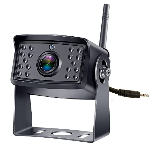 4Ucam HD 1080P Digital Wireless Backup Camera + 7" DVR Monitor Quad-View Compatible for Furrion FOS48T-BL/FOC12TA/FRCBRKT-BL Pre-Install Mounting for RV, Truck, Trailer, 5th Wheels IR Night Vision