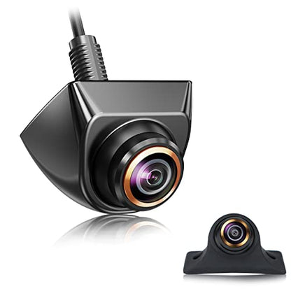 HD Backup/Front/Side View Camera, GreenYi AHD 720P Reverse Rear Cam for Car, SUV, RV, Trailer, Camper, Van, Pickup, Adjustable Fisheye Lens, 170 Degrees Viewing Angle(Black) - color: Black