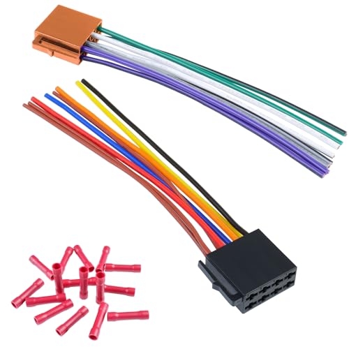 Car Radio Stereo Wiring Harness Adapter,16Pin ISO Connector - style: 8+8Pin Connector