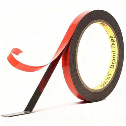 Acrylic Plus Tape Double Sided Automotive Acrylic Plus Attachment Tape Heavy Duty Adhesive for Emblems, Moldings, Trim (0.4" × 10 Ft) - size: 0.4" × 10 Ft