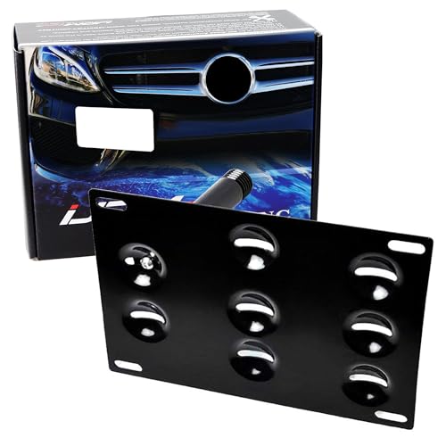 iJDMTOY Tow Hook License Plate Mounting Kit for Mercedes C/GLK/GLC/E/GLE