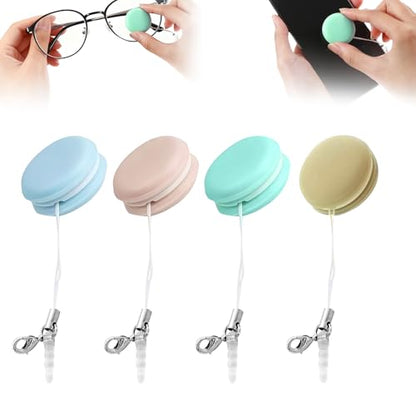 4Pack Screen and Eyeglass Brush Cleaner, Screen and Eye Glass Brush, Mobile Phone Screen Wipe for Eyeglasses Camera Lens Cleaning Brushes for Computer Laptop Phone Monitor
