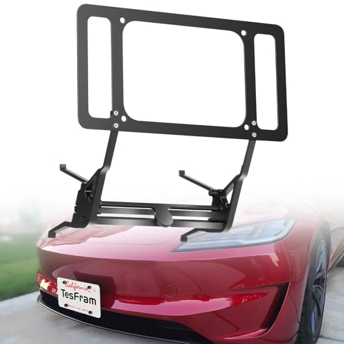 2026 Performance Model 3 Front License Plate Holder - No Block Camera Visibility, Bumper Paint-Safe, No Drill License Plate Mounting Kit with Anti-Theft Features - size: 2026 Performance Model 3