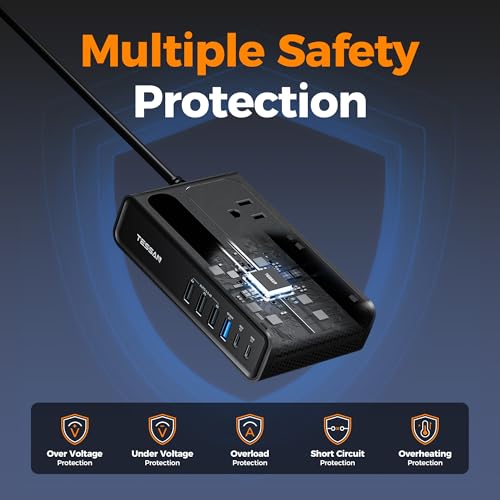 TESSAN 200W Car Power Inverter, 36W USB C Car Charger Adapter Fast Charging - size: 36W