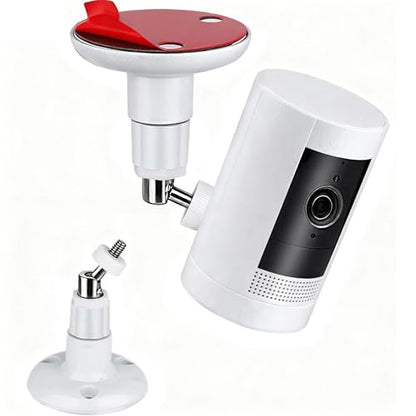 1 Pack Adhesive Ring Camera Mount Stick Up Mount Holder - color: White, size: 1 Pack