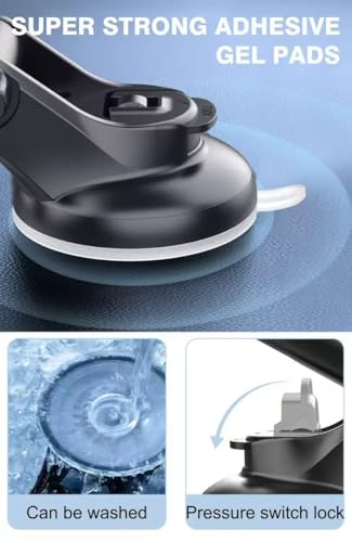 Strong Suction Cup Cell Phone Mount, Long Extension Arm for Windshield/Dashboard, Car Phone Holder Holder Mount, Magnetic Phone Holders for Your car /360 Rotation Phone Mount Holder for All Cars