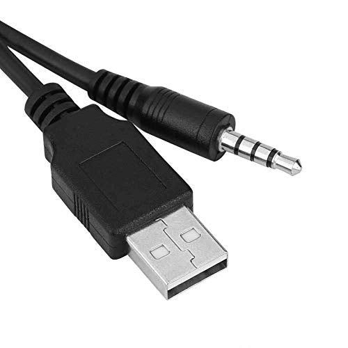 USB and 3.5mm Car Mount Panel, Lightweight Portable Flush Mount Dash Extension Cable with High Speed Data Transfer, for Most Vehicles Audio Devices