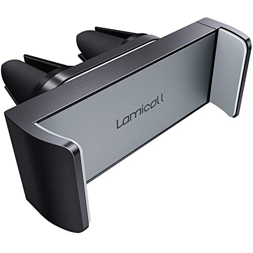 Lamicall Car Vent Phone Mount Two Grips Design Phone Holders for Your Car - color: NEW Upgraded - Gray