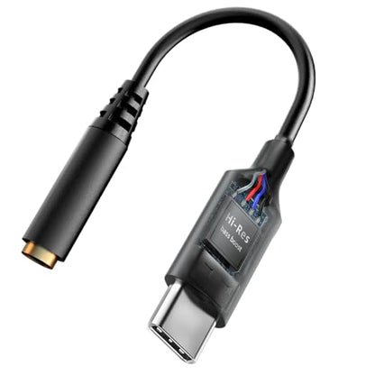 Enhance Audio & Reduce noise,USB C to 3.5mm headphone adapter, usbc to 3.5