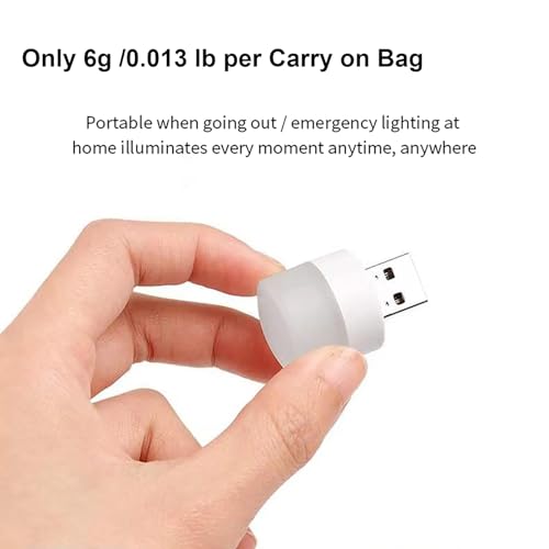 Sokelinn-six 6 Pack Mini USB Night Light, Plug in LED Lamp Decorative Lighting Party Festival (Yellow) - color: Yellow