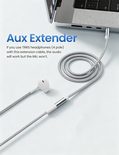 3.5mm Headphone Extension Cable 20FT, Male to Female TRS Stereo Cord - size: 20FT