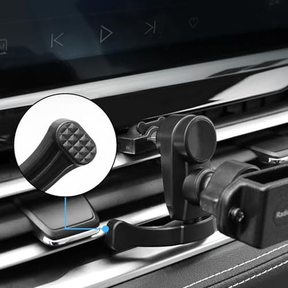 Radioddity RH4 Car Air Vent Mount, Universal Car Radio Holder, Belt Clip Steel-Hook 2-Way Radio Car Holder Bracket for Baofeng Retevis Yaesu Handhelds Walkie Talkie
