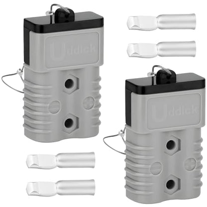 175A Battery Quick Disconnect Connecteur, 600V Wire Harness Connector Plug for Cars, Trailers, Motors, and Electronics Maintenance(2PC 2AWG with Cover) - size: 2PC 2AWG With Cover