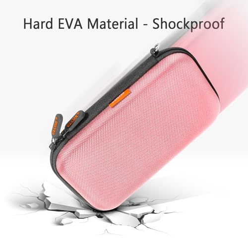 Light Pink Kawaii Hard EVA Case, Shockproof Travel Pouch for Drive - color: Light Pink