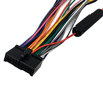 Car Radio Wire Harness Connector for Dual XDVD156BT, XDVD176BT, XDVD276BTCD DVD Receiver