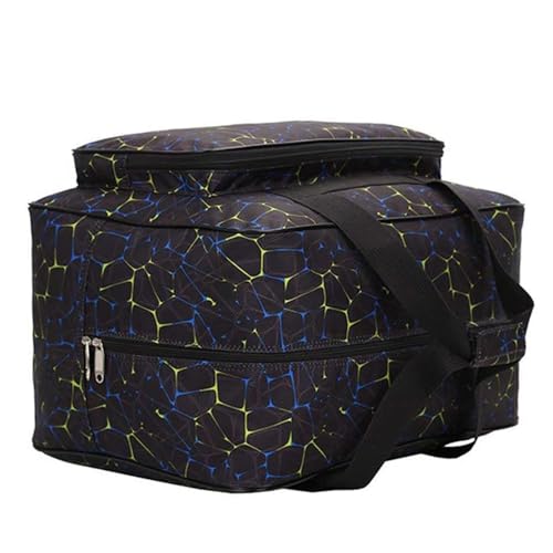 Sewing Machine Carrying Case Tote Bag, Nylon Carry Bag, Padded Storage Cover Carrying Case with Pockets and Handles, Suitable for Most Standard Singer, Brother, Janome - color: Black