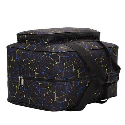 Sewing Machine Carrying Case Tote Bag, Nylon Carry Bag, Padded Storage Cover Carrying Case with Pockets and Handles, Suitable for Most Standard Singer, Brother, Janome - color: Black