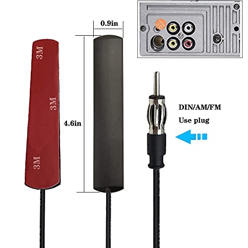 Car Antenna AM FM Radio Antenna Car Adhesive Hidden Patch Antenna Truck Car Radio Antenna 10ft - color: hidden Antenna