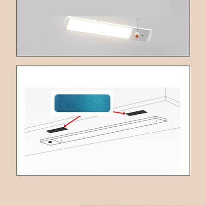 10 Pack Under Cabinet Lights Mount Metal Plates Adhesive Backing Sticky Iron Strips Sticker for Magnetic Under Cabinet Lighting Rechargeable Motion Sensor Lights Wireless Under Counter Light