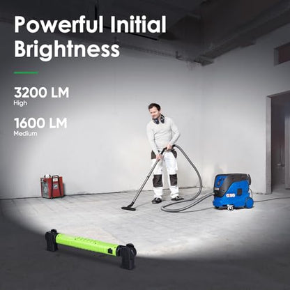 Ropelux Work Light 3rd Gen, 3200LM Bright Mechanic Under Hood Lights with 6000mAh, Rechargeable Portable Magnetic Trouble Lighting Bar with Hooks for Car Repair, Inspection, Emergency, Tool Gift, 1 Pc