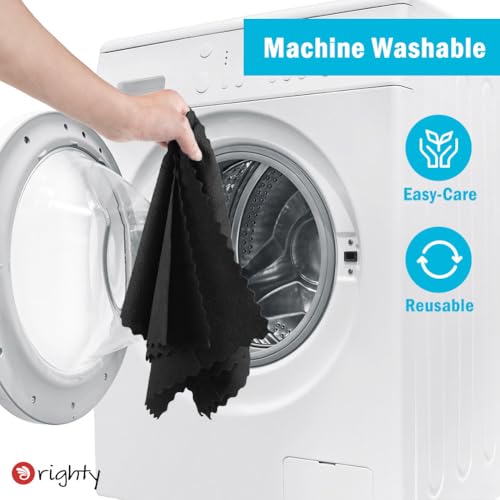 Orighty Microfiber Cleaning Cloth Bulk, 100 Pack, 11.5x11.5 inch, Black - color: Black, size: Pack of 100