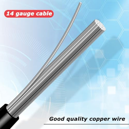 Frienda 16 Pack 14 Awg 2 Pin SAE Quick Connectors Extension Cable 1FT 12V - size: 14 AWG