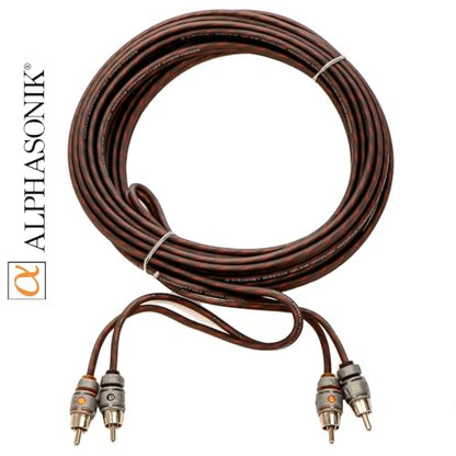 Alphasonik AAK0G Premium 0-Gauge Complete Car Amplifier Installation Kit Hyper-Flex Power, Ground, Speaker Wire RCA Cable - Exceeds AWG (American Wire Gauge) Standard Element Certified Amp Install Kit - size: 0-Gauge Amp Kit