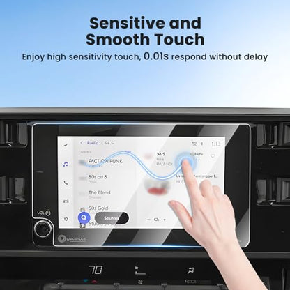 Canvcle 2PCS Screen Protector for 2022-2026 Toyota Tundra SR SR5/2023-2026 Sequoia SR5/2025 2026 4Runner Accessories, 8 Inch Navigation Screen Tempered Glass Touchscreen Protector Screen Cover Film - size: Toyota Tundra/Sequoia/4Runner 8 Inch