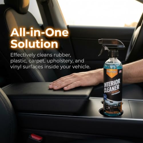 Magic Finish Interior Cleaning Spray (16 fl oz) – All-in-One Car Cleaner Spray for Seats, Dashboards & Consoles – Fast-Acting Car Cleaning Supplies for Rubber, Plastic, Carpet & Upholstery - size: 16 Fl Oz (Pack of 1)