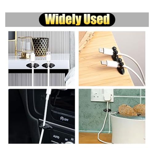 8피스 자동차 케이블 클립 USB 케이블 라인 클립 홀더, 자동차용, 내구성이 뛰어난 강력한 접착 코드 케이블 홀더 와이어 오거나이저, 코드 오거나이저 케이블 관리 와이어 홀더 코드용 (8) - color: 8개