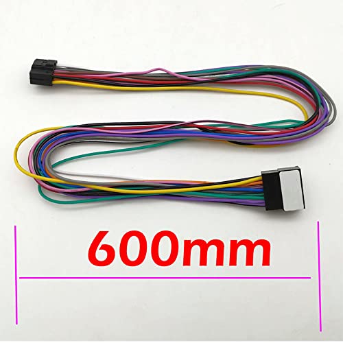 16pin Car Radio Stereo Power Retrofit on Harness Cable Extension Wire Cord 600MM Length for Aftermarket Android GPS Head Unit