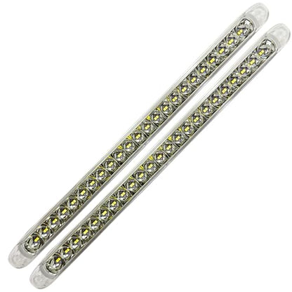All Star Truck Parts 2PC White 17" 46 LED Light Bar Backup Reverse Spot Ilumination Step Rear Tail Trailer Light Motorcycle Utility Boat Trailer Car Truck Cargo Toy Hauler Surface Mount Waterproof - color: 2x White