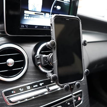 X-Rnio Car Phone Holder Mount Compatible with Mercedes Benz A-Class, B-Class,C-Class, E-Class,S-Class, GLA/GLB/GLC/GLE/GLS-Class 2016-2023 & Mini Cooper Accessories