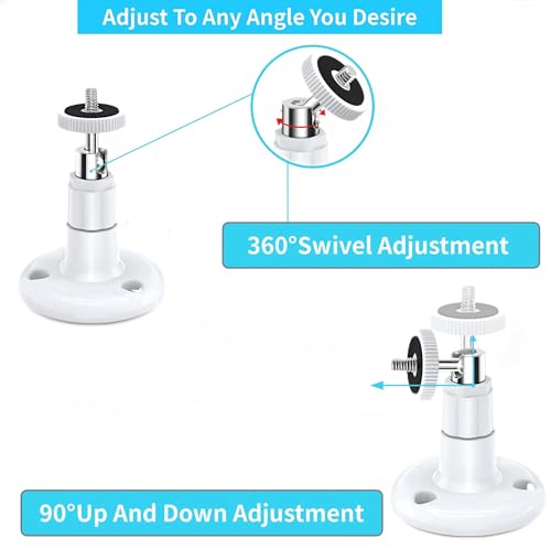 2 Pack Adjustable Wall Mount for Ring Stick Up Cam & Ring Outdoor Cam Plus - color: White