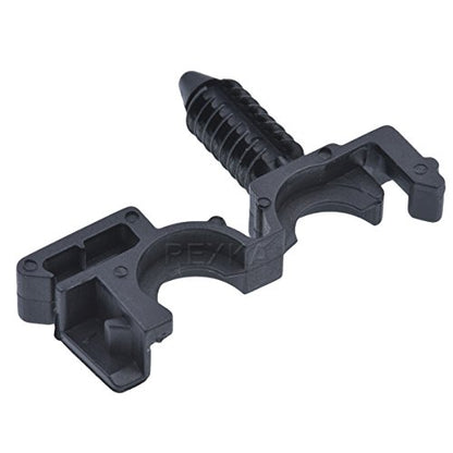 Rexka 20pcs Wire Cable Loom Routing Retainer Clip I.D. 1/4" O.D. 3/8" Compatible with GM 12040984 - size: 3/8" OD 1/4" ID