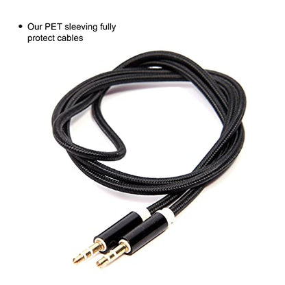 Boao 50ft PET Expandable Braided Cable Sleeve, Wire Loom Braid Sleeving with 127 Pieces Shrink Tube for Audio Video and Other Home Device Cable Automotive Wire(1/4 Inch, 1/2 Inch, 3/4 Inch,Black) - color: Black, size: 1/4 Inch, 1/2 Inch, 3/4 Inch