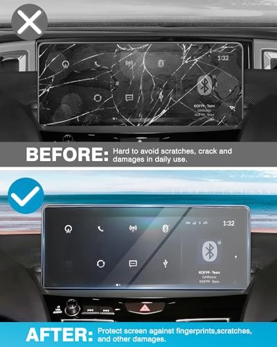 Karltys Upgrade 2 Pack Acura MDX Screen Protector 2022-2026, 12.3 Inch Touchscreen Tempered Glass for Acura Navigation Screen Protector for MDX Accessories - size: 2022-2024 Acura MDX 12.3-Inch