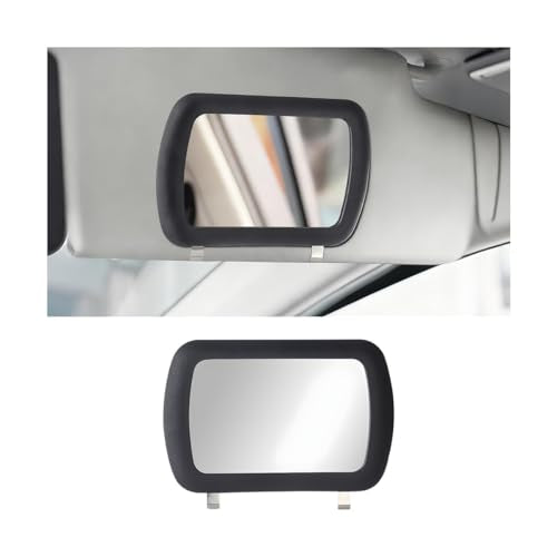 Car Sun Visor Vanity Mirror, HD Vanity Vehicle Makeup Sun-Shading Cosmetic Mirror with Clips on, Portable Automotive Interior Accessories for Women Girls, Universal Fit