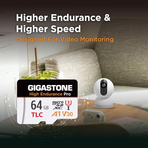 【5 Yrs Free Data Recovery】【Dash Cam】 GIGASTONE 64GB Micro SD Card 2-Pack, TLC High Endurance Pro, Speed Up to 95MB/s, Compatible with REDTIGER Rove VIOFO VANTRUE PRUVEEO, MicroSDXC UHS-I A1 V30 U3 - color: 64GB High Endurance Pro 2-Pack