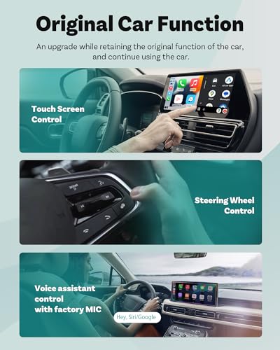 OTTOCAST Mini Pot 2-in-1 Wireless CarPlay/Android Auto Adapter 2026(USB-C) - color: Black (USB-C)