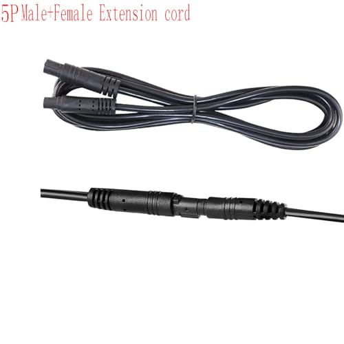 3FT/1M 5 Pin Male to Female Reversing Camera Extension Cable for Car Pickup Truck SUV Driving Recorder Backup Camera